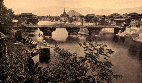 Srinagar-4th Bridge-Hari Prabat-19th-century